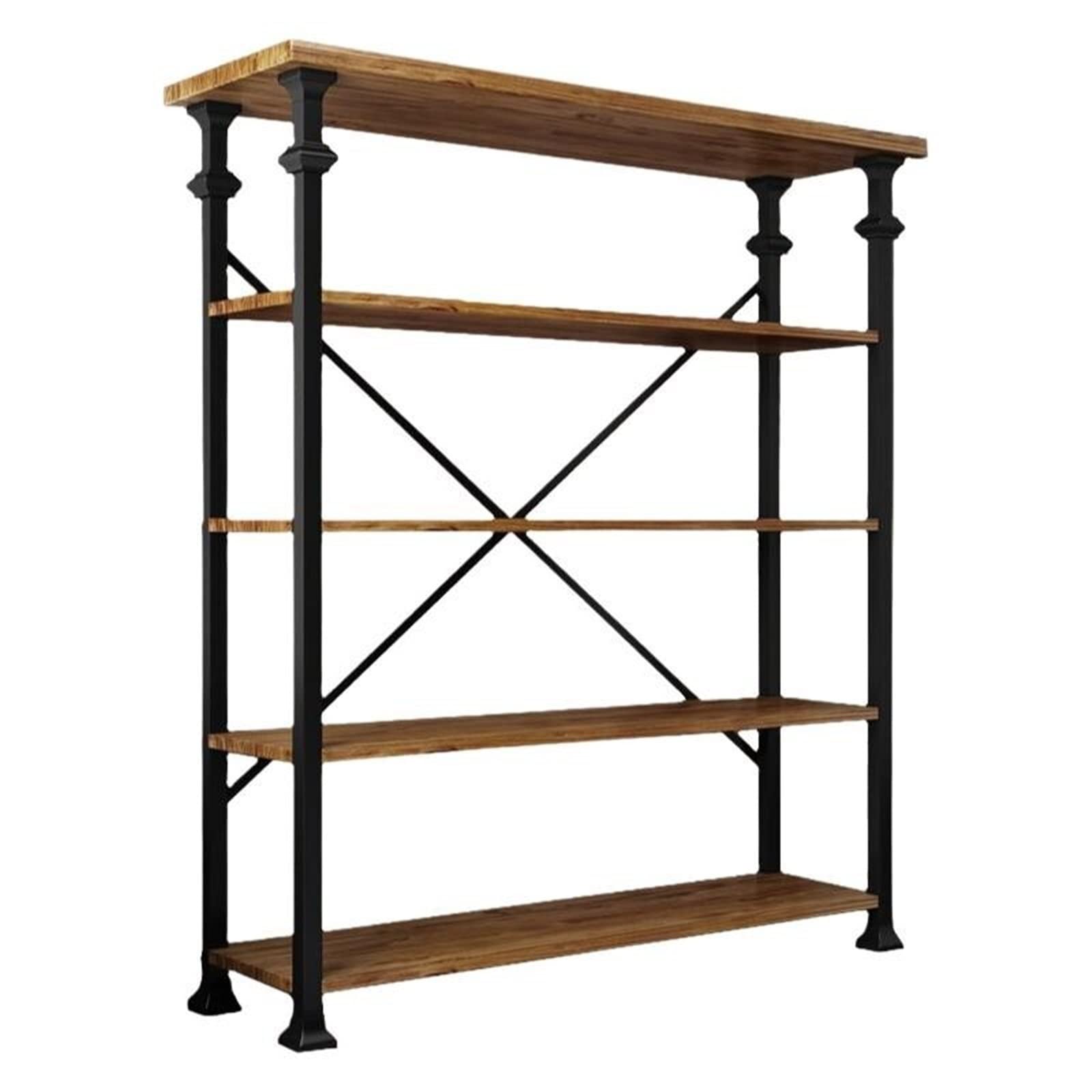 Amazon.com: Industrial Style Rack, Home Floor Bookshelf Cabinet